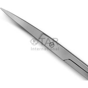 Tijeras de Laboratorio de Carburo de Tungsteno con Iris, Curvadas a 45°, Mango de Anillo Dorado, Instrumentos Médicos de Corte Quirúrgico Profesional - Product Image 3