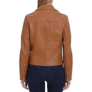 Chaquetas de Cuero para Mujer con Cuello Alto, Ropa de Invierno, Chaquetas de Cuero para Mujer a la Moda, Venta al por Mayor - Product Image 6