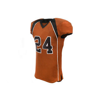 Uniformes de fútbol americano personalizados, 100% poliéster, de secado rápido, cuello en V, manga corta, conjunto de uniforme americano. - Product Image 2