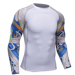 เสื้อป้องกันผื่นแขนยาวสำหรับผู้ชายเสื้อรัดรูปแขนยาวสำหรับผู้ชาย - Product Image 4