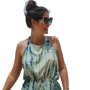 Robe de soirée décontractée à col licou Tye Dye pour femmes et filles - Product Image 1