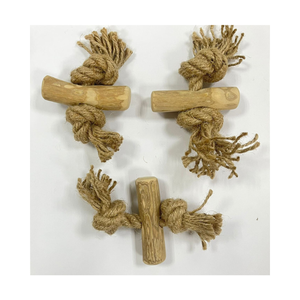 Bâton à mâcher en bois de café pour petits animaux de compagnie-Jouet à mâcher en bois sûr pour chiens chats-Entraînement dentaire molaire et soulagement des morsures - Product Image 2