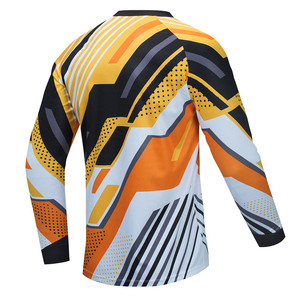 Maillot de motocross personnalisé à manches longues, respirant, séchage rapide, imprimé, uniforme de moto, service OEM - Product Image 2
