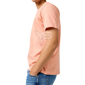 T-Shirt Homme Décontracté 100% Coton Biologique 220 Grammes Léger Couleur Solide Unique Design de Mode Sérigraphie en Soie - Product Image 6