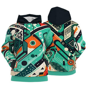 Sudaderas con Capucha para Hombre con Estampado por Sublimación de Diseño Superior, Transpirables, 100% Algodón, con Cierre, Colores Personalizados, Servicio OEM, Gran Venta - Product Image 6