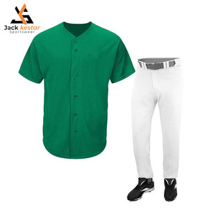 ชุดเบสบอลระบายอากาศดี แบบซับลิเมชั่น - กางเกงทรงนิคเกอร์สั่งทำพิเศษสำหรับใส่เล่นเบสบอลและซอฟต์บอล ซับเหงื่อ แห้งเร็ว 100% - Product Image 1