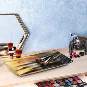 Plateau décoratif en corne de buffle naturelle faite à la main pour hôtel et restaurant servant au prix de gros par HF CRAFTS - Product Image 5