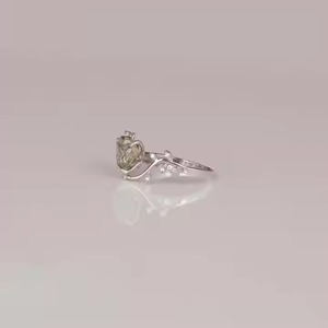 Nouveau dernier Radiant Cut Lab Grown Diamond Ring Bague de fiançailles 14/18K Or Bague de fiançailles Bague de mariage Bijoux faits à la main pour les femmes - Product Image 3