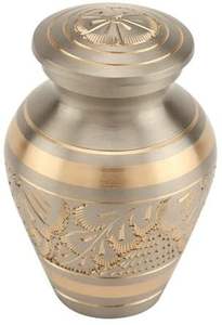 Hermoso diseño de color, urnas de cremación de recuerdo de latón, urnas de cremación para cenizas humanas, exportador al por mayor, urna de cremación de Metal S E - Product Image 2