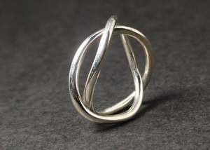 Venta al por mayor 925 plata esterlina espiral joyería Venta De fábrica espiral diseño anillos hechos a mano regalo para ella minimalista anillos de plata - Product Image 3