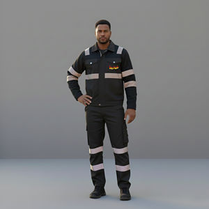 Combinaison de travail industrielle confortable et fiable, combinaison de travail de couleur vive adaptée à la force de travail industrielle, combinaison de travail haute visibilité - Product Image 4