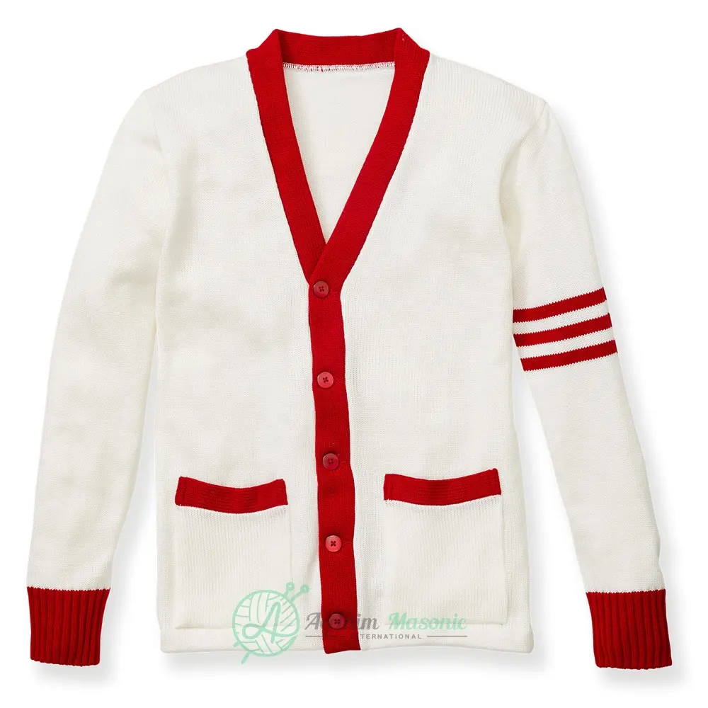 Sorority Kappp Alpha Psi University Group HBCU Knitted Soft Acrylic Varsity Cardigan Sweater