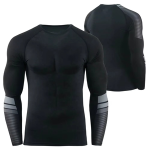 Custom Professional Rash Guard BJJ for Adults Custom Pack for All Sportswear and Outdoor Activities MMA Rash Guard for Sale - Product Image 1