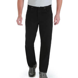 Pantalones vaqueros negros de color sólido para hombre, pantalones vaqueros personalizados de alta calidad con botones para hombre - Product Image 1