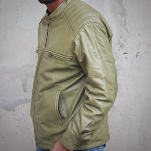 Veste en cuir de mode pour hommes Veste en cuir de mouton Veste d'hiver - Product Image 2