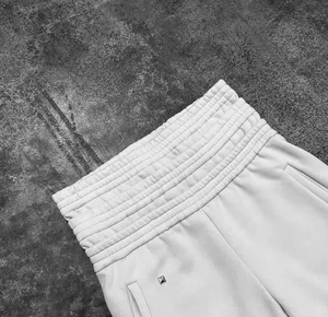 Streetwear jambe large hommes pantalons poids lourd Double couche taille pantalon de survêtement lavé surdimensionné français éponge pantalon 2025 - Product Image 3