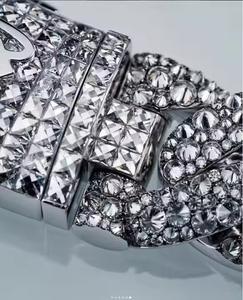 Chaîne à maillons cubain Miami entièrement glacée de luxe à l'envers VVS clouté testeur de diamants vérifier collier Moissanite chaînes de mode - Product Image 2