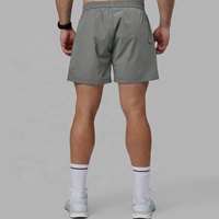 Shorts de compression légers, de haute qualité, solides, à séchage rapide et respirants pour hommes - 5 pouces, taille élastique en polyester, 2-en-1 pour l'entraînement et la gym