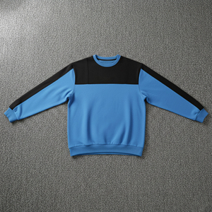 OEM Custom Silk Screen Printed Logo Summer Casual Wear Crew <b>Neck</b> Unisex Baggy Fit Polyester/Cotton Lined Solid Fleece Hoodies - Product Image 6