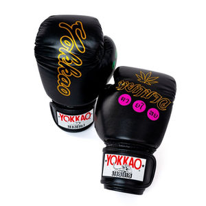 Gants de boxe en cire d'entraînement sportif colorés de haute qualité de 10oz - Product Image 1