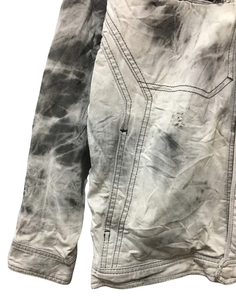 Vaqueros de mezclilla de alta calidad, estilo vintage, a la moda, casuales y formales para invierno, con lavado ácido y efecto desgastado, corte ajustado, 100% algodón, cortavientos, con efecto de descoloración. - Product Image 4