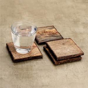 Sous-verres ronds en bois de mangue avec écorce d'arbre pour la maison table décorer sous-verres de tasse à thé avec couleur naturelle pour le prix de gros - Product Image 5