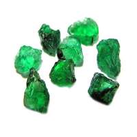 Tranche de pierre brute d'émeraude naturelle de Zambie, spécimen de gemme de haute qualité certifié IGI pour la fabrication de bijoux en émeraude verte