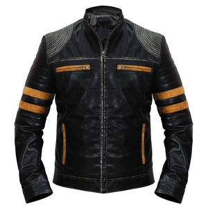 M0VATEXTILES Nueva colección de chaqueta de cuero para hombre Genuino hecho a medida en cuero original Precio barato Chaquetas de cuero - Product Image 1