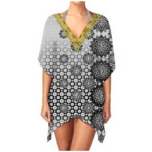 เดรสคาฟตันคอวีระบายอากาศได้ดีผ้าลำลองฤดูร้อน - Product Image 1