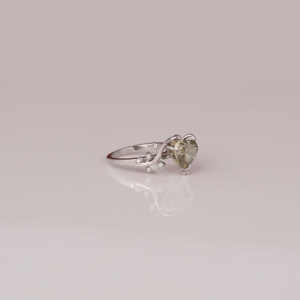 Anillo de Boda Chapado en Oro Blanco Sólido 18KT, Piedra Lateral de Diamante Crecido en Laboratorio, Diseño Personalizado, Estilo de Moda, IGI - Product Image 5