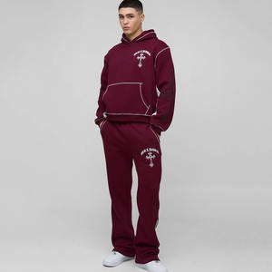 Chándales de entrenamiento con logotipo personalizado Tech Fleece para hombre de talla grande otoño cremallera Jogger chándal gimnasio Fitness ropa deportiva conjunto otoño - Product Image 1