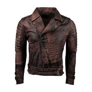 Chaqueta de cuero con estilo para hombre, Color personalizado, 100% - Product Image 1