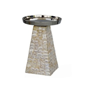 เชิงเทียนสแตนเลสทำด้วยมือไม้ถูพื้นและเชิงเทียนดีไซน์ยอดเยี่ยม - Product Image 1