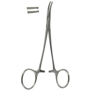 Pinces à moustiques à usage unique Micro Halsted 12,5 cm courbées en acier inoxydable allemand pour salle d'opération manuelle - Product Image 6