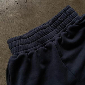 Pantalon zippé évasé personnalisé Baggy lavé à l'acide patch de broderie de sueur délavée au soleil logo de point de contraste sueur empilée délavée au soleil pour hommes - Product Image 4