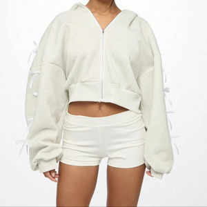 <b>Womens</b> <b>half</b> <b>zip</b> <b>fleece</b> hoodie with high collar and pocket cozy warm Hoodie and top ideal for workout or winter casual style - Product Image 6