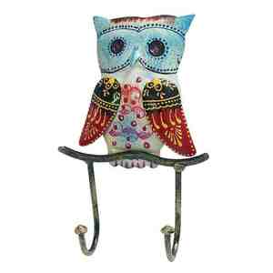 Crochet mural en fer décoratif de style vintage, hibou, organisateur utilitaire durable pour la décoration de la maison, cadeaux de festival, exportation en gros - Product Image 3