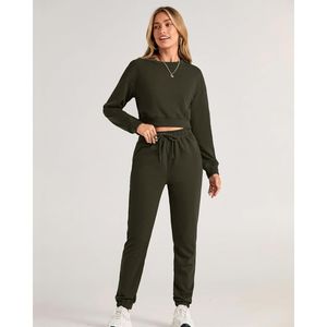 Nouveau design 2025 ensemble de survêtements d'entraînement et de jogging décontracté pour femmes dernière conception avec logo imprimé toutes saisons survêtements pour femmes - Product Image 1