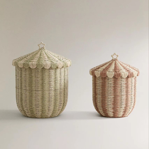 Đầy Màu sắc giấy xiếc giấy Hamper dây giỏ cho lưu trữ trẻ em lưu trữ giỏ cho Kid phòng trang trí nội thất - Product Image 2