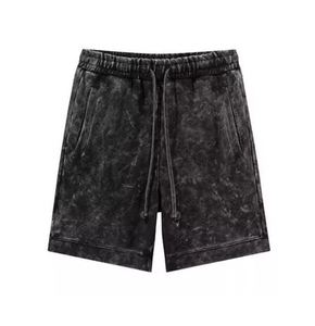 Wholesale Light-Weight Men's Acid Wash Shorts 100% Cotton Stretchable Casual Solid Pattern Designs - Product Image 5