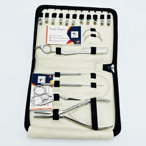 Premium Silver Stainless Steel Commercial Use Hair <b>Extension</b> Tool Kit <b>Micro</b> Link Hair Crimping Pliers Sectioning Ring Pulling - Product Image 6