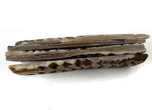 Échelles de couteau rustique artisanal fait à la main de qualité supérieure personnalisé corne de taureau écorce organique naturelle couteau personnalisé rugueux texturé inachevé - Product Image 3