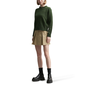 เสื้อสเวตเตอร์แบบสวมหัวแขนยาวทรงหลวมลำลองของผู้หญิงผ้าฟลีซผ้าฝ้าย100% ฤดูหนาว - Product Image 4