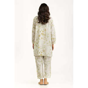 ชุดเซ็ต IUSTTS-1322 ผ้าวิสโคสสลับลายพิมพ์เครป สไตล์ลำลอง สำหรับฤดูใบไม้ผลิ/ฤดูร้อน - Product Image 3