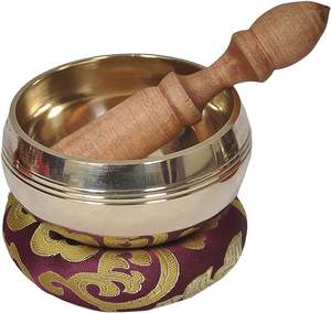 Cuencos para cantar a granel, calidad de exportación, latón para ejercicio de meditación, utensilios de cocina, cuenco para cantar tibetano de múltiples formas - Product Image 3