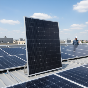 Panneau solaire monocristallin PERC bifacial SpolarPV SPHM6-72L 550W, qualité A, pour toiture industrielle - Product Image 3