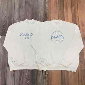 Personalizado bordado en blanco de algodón francés Terry peso pesado 500 GSM Sudadera con capucha en blanco de gran tamaño personalizado bordado sudadera Mockneck - Product Image 6