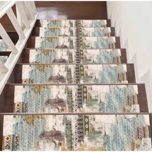 Tapis imprimé à motifs ethniques, lavable en machine, tapis d'entrée doux, cadeau, tapis de passage - Product Image 3