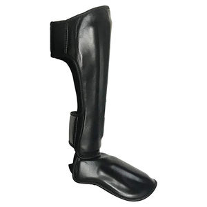 Haute qualité boxe étape garde jambes protection basse quantité minimale de commande boxe combat MMA boxe sécurité étape dans l'étape MMA protège-tibias surdimensionné - Product Image 2