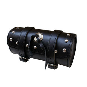 Sac à outils de motard de moto en cuir personnalisable HMB-3004A avec sac de fourche de conception Concho clouté - Product Image 4